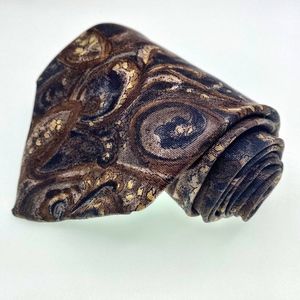 Calvin Klein Tie Silk Multi-Color Ornamental Patte